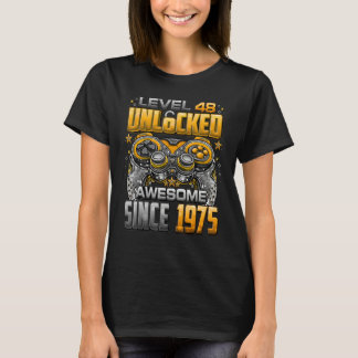 Stufe 48 Phantastisch seit 1975 48. Geburtstag T-Shirt