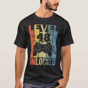 Stufe 48 Unverschlossener 48. Geburtstag für Video T-Shirt