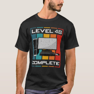 Stufe 48 Vollständiges I 48. Geburtstag Computersp T-Shirt