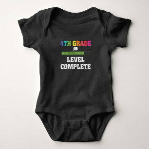 Stufe 4 Abschluss Kinder zurück zum SchulGamer Baby Strampler
