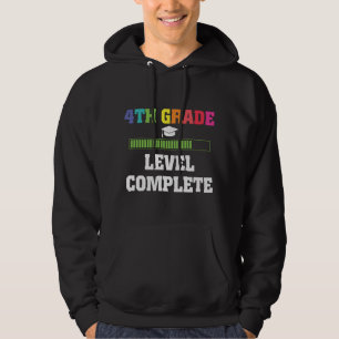 Stufe 4 Abschluss Kinder zurück zum SchulGamer Hoodie
