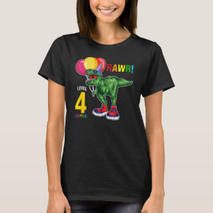Stufe 4 Angenommenes Alter von 4 vierten Geburtsta T-Shirt