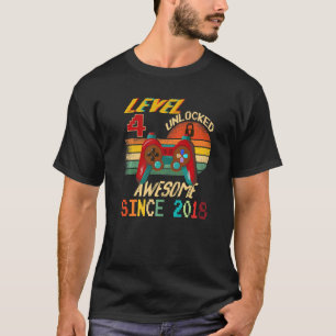 Stufe 4 Phantastisch seit 2018 4 Jahre alter Ga T-Shirt