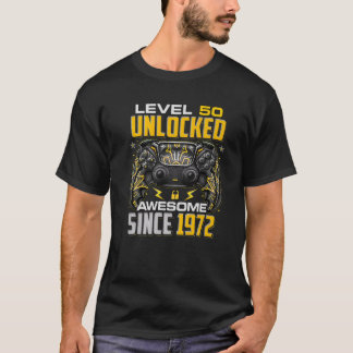 Stufe 50 Phantastisch seit 1972 50. Geburtstag T-Shirt