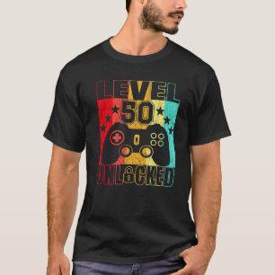 Stufe 50 Unverschlossene 50-Jährige Männer 50. 50 T-Shirt
