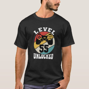 Stufe 55 Unverschlossen 55 Jahre alter Retro-80er T-Shirt