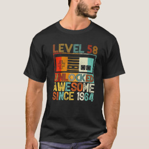 Stufe 58 Phantastisch seit 1964 58. Geburtstag T-Shirt
