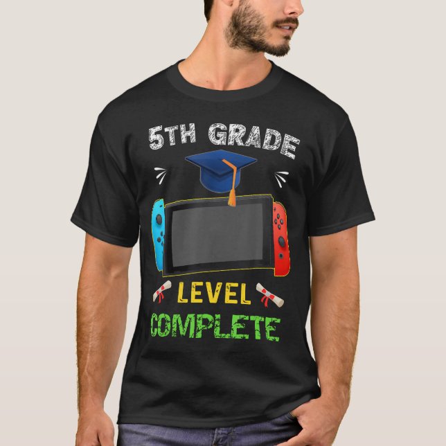 Stufe 5 Abschluss-Gaming Klasse 2 T-Shirt (Vorderseite)