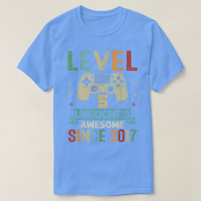 Stufe 5 Phantastisch seit 2017 Videospiel 5. T-Shirt (Design vorne)
