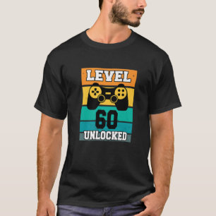 Stufe 60 Unverschlossene 60 Jahre alter Retro-80er T-Shirt