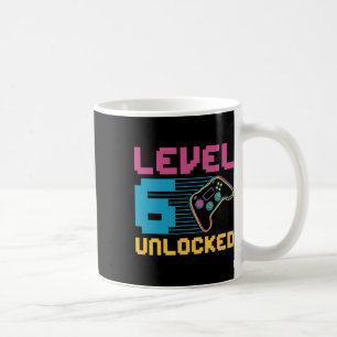 Stufe 6 Entsperrtes Gaming Geburtstag Kaffeetasse