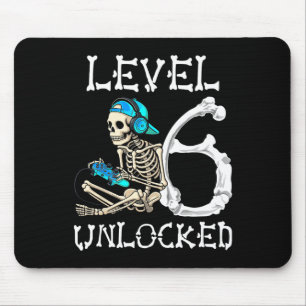 Stufe 6 Entsperrtes SkelettGamer-Videospiel 6. B Mousepad