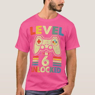 Stufe 6 Geburtstag Junge 6-jährige Videospiele Gam T-Shirt