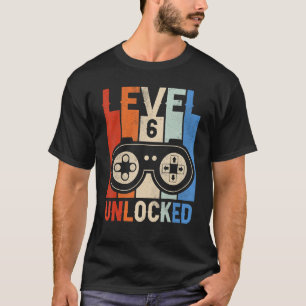 Stufe 6 Geburtstag Junge 6-jährige Videospiele Gam T-Shirt