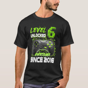 Stufe 6 Phantastisch seit 2016 6. Geburtstag B T-Shirt