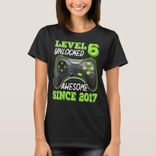 Stufe 6 Phantastisch seit 2017 Videospiel 6. T-Shirt