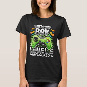 Stufe 6 Unverriegeltes Videospiel 6. Geburtstag Gi T-Shirt