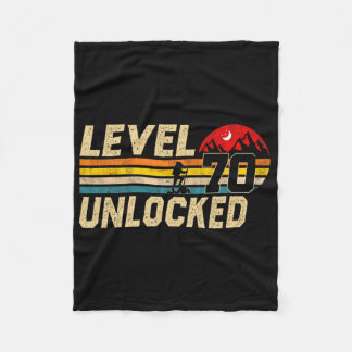 Stufe 70 Unverschlossene Vintage 70-jährige Wander Fleecedecke