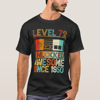 Stufe 72 Phantastisch seit 1950 72. Geburtstag T-Shirt