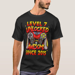 Stufe 7 Phantastisch seit 2015 7. Geburtstag G T-Shirt