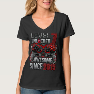 Stufe 7 Phantastisch seit 2015 7. Geburtstag T-Shirt
