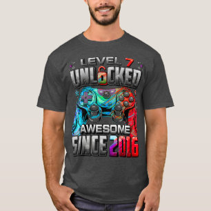 Stufe 7 Phantastisch seit 2016 7. Geburtstag G T-Shirt