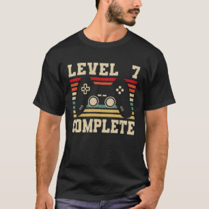 Stufe 7 Vollständiger Siebter JubiläumsvideoGame T-Shirt