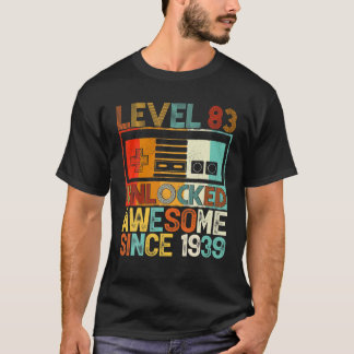 Stufe 83 Phantastisch seit 1939 83. Geburtstag T-Shirt