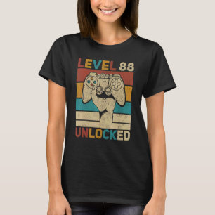 Stufe 88 Unverschlossener 88. Geburtstag 88 Jahre  T-Shirt