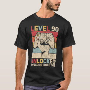 Stufe 90 Unverschlossene 90 Jahre alte Männer Tage T-Shirt