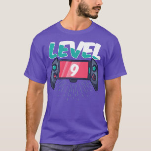 Stufe 9 Unverschlossen 9. Geburtstag T-Shirt