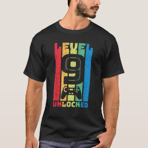 Stufe 9 Unverschlossenes Geburtstagsgeschenk Neun T-Shirt