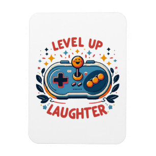 Stufe auf Lachen Magnet