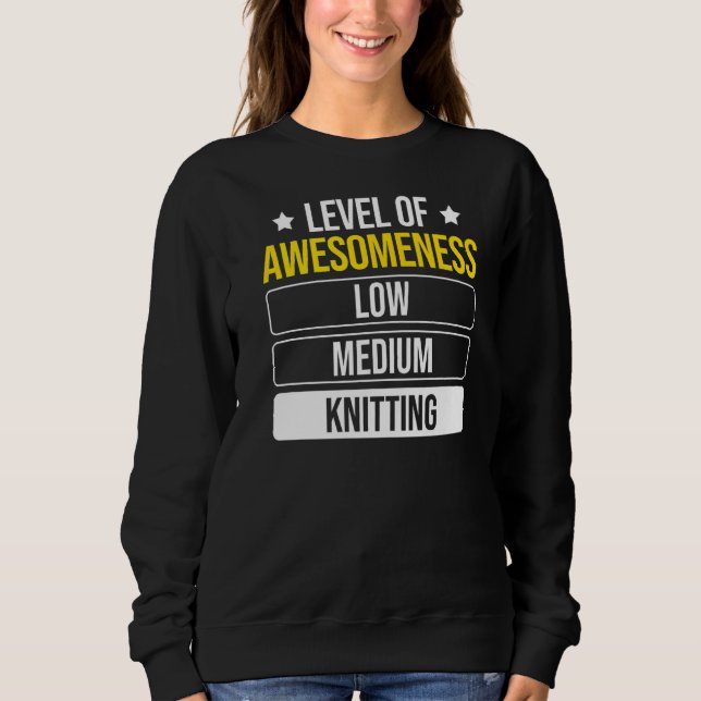 Stufe der Wahnsinn-Knitterung Sweatshirt (Vorderseite)