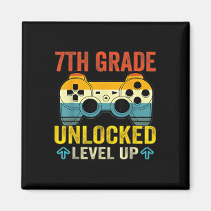 Stufe freigeschaltet Level Up Videospiel Zurück zu Magnet