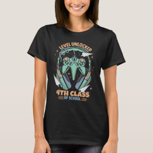 Stufe Unabgeschlossen 4. Klasse Grundschule Schula T-Shirt