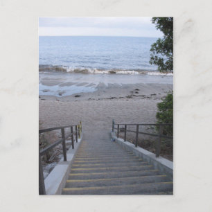Stufen zum Strand Postkarte