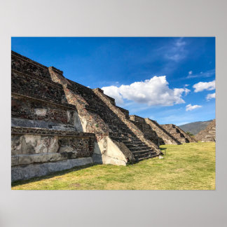 Stufenterassen, Teotihuacan Poster