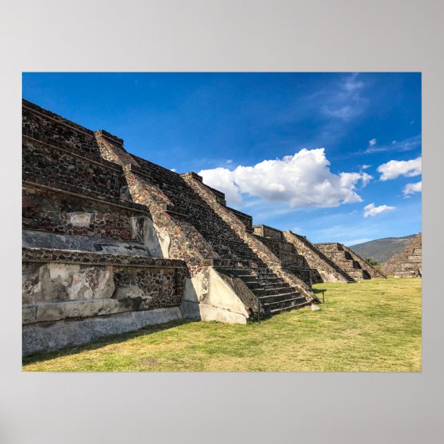 Stufenterassen, Teotihuacan Poster (Vorne)