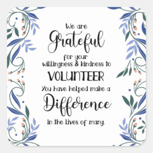 Stufenwertkarte Quadratischer Aufkleber