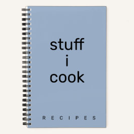 Stuff I Cook recipe book Notizbuch