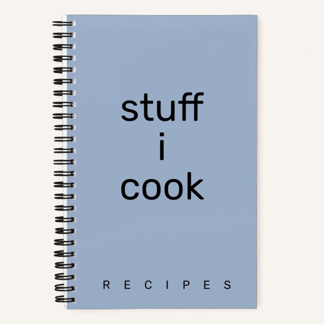 Stuff I Cook recipe book Notizbuch (Vorderseite)