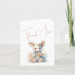 Stuff Rabbit Baby Toy Dankeskarte