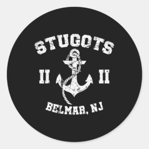 Stugots Belmar Nj Anker abgenutzt sarkastisches Bo Runder Aufkleber
