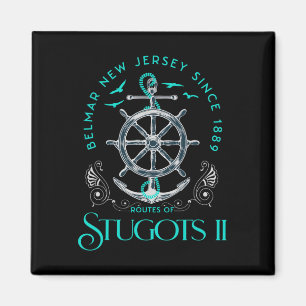 Stugots Belmar Nj Anker Distressed Sarkastisches B Magnet