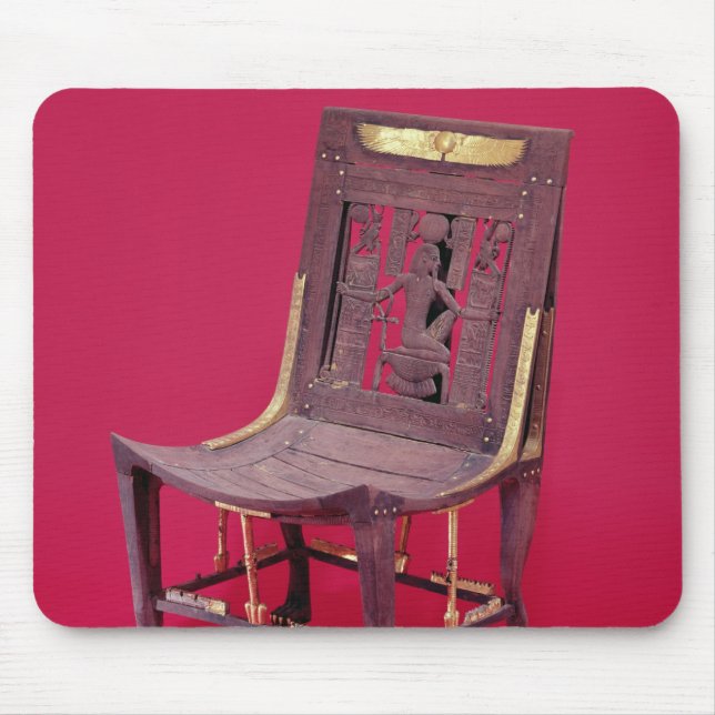 Stuhl, vom Grab von Tutankhamun Schilderung Mousepad (Vorne)