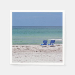 Stühle am Strand Serviette