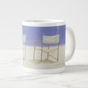Stühle auf dem Strand 1995 Jumbo-Tasse