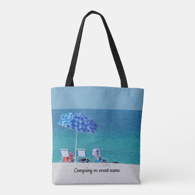 Stühle auf der Beachtote-Tasche (Rückseite)
