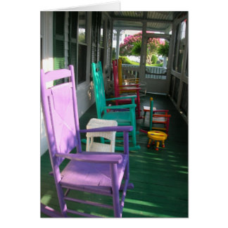 Stühle auf der Veranda, Virginia Beach, VA